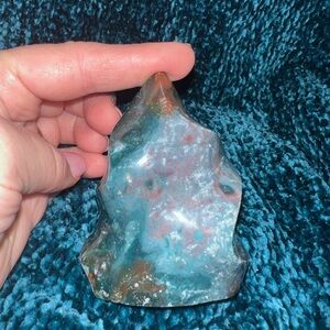 Ocean Jasper Flame Carving